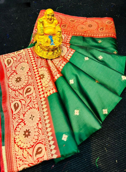Elegant Lichi Silk Saree with Zari Weaving Work: Timeless Beauty