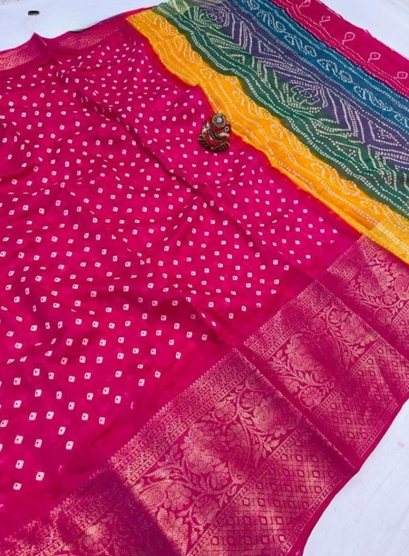 Chic Cotton Silk Saree with Printed Work: Effortless Elegance