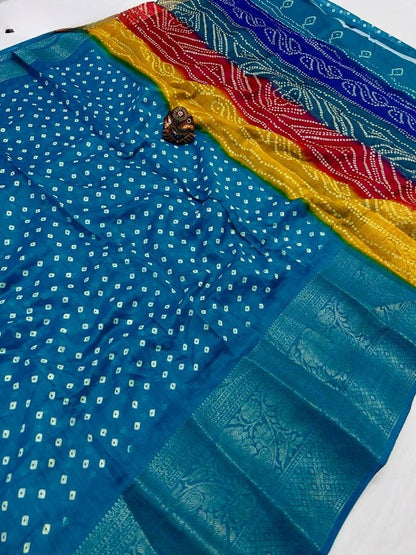 Chic Cotton Silk Saree with Printed Work: Effortless Elegance